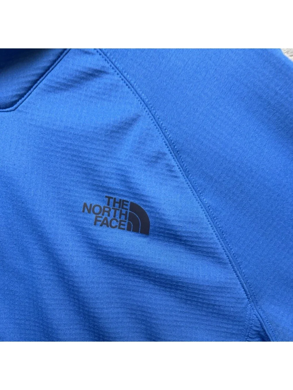 The North Face Jacket Men’s Sz XXL Blue Borod Gridded Fleece Full Zip